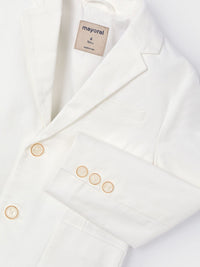 Blazer linho suiting Nata (Creme / Pérola)  para Menino - Mayoral