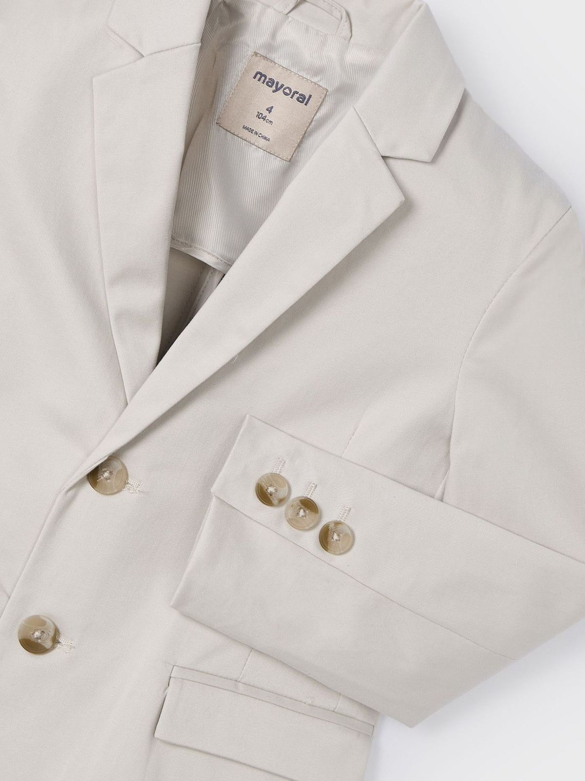 Blazer slim suiting Osso (Bege)  para Menino - Mayoral