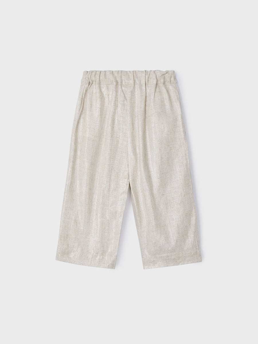 Calça linho Linho (Bege)  para Menina - Mayoral