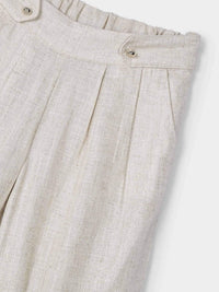 Calça linho Linho (Bege)  para Menina - Mayoral