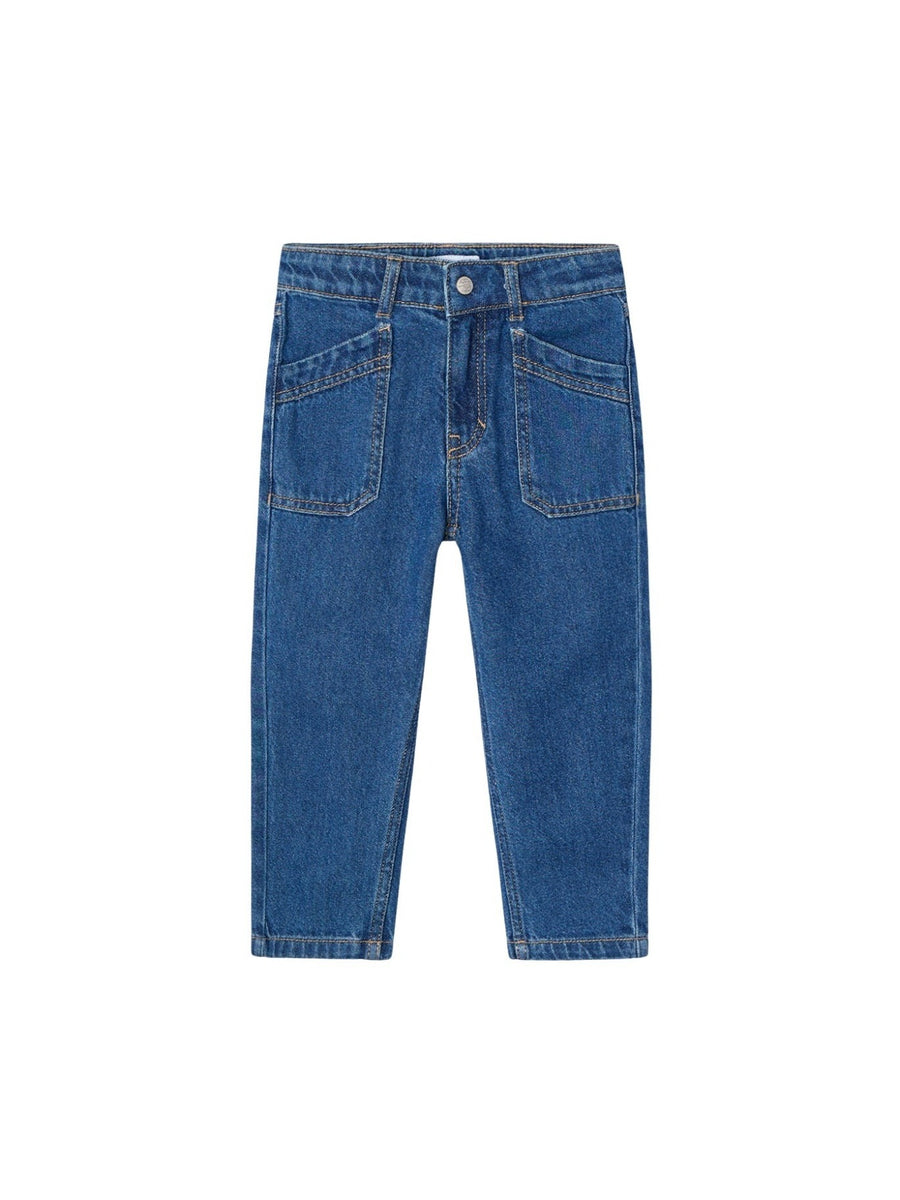 Calça mom fit Base (Ganga c/ Lavagem)  para Menina - Mayoral