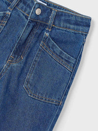 Calça mom fit Base (Ganga c/ Lavagem)  para Menina - Mayoral