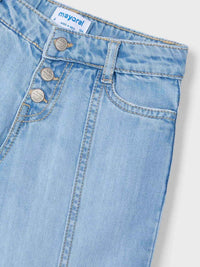 Calça denim fluida Claro (Ganga c/ Lavagem)  para Menina - Mayoral