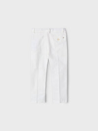 Calça linho suiting Nata (Creme / Pérola)  para Menino - Mayoral