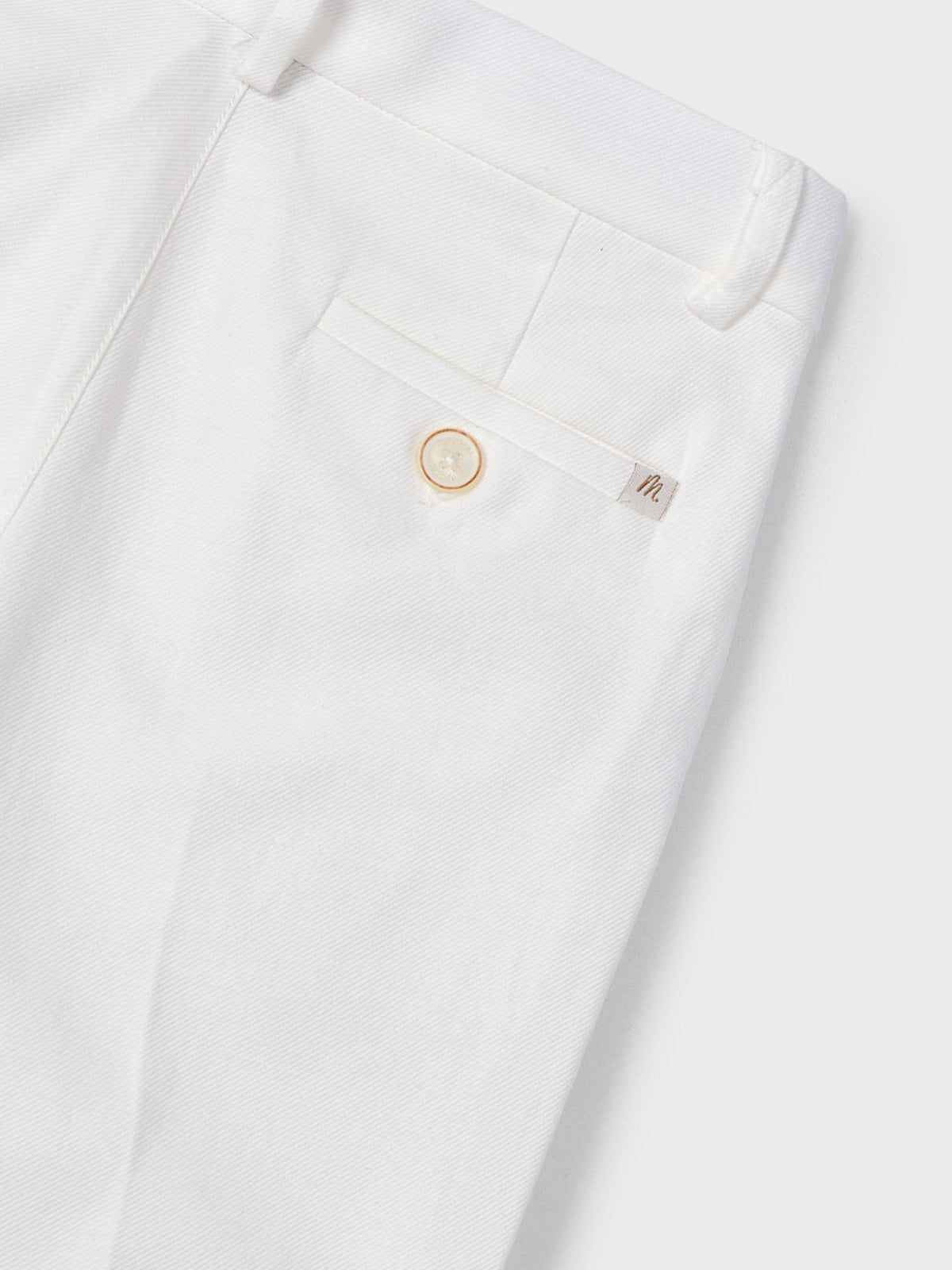 Calça linho suiting Nata (Creme / Pérola)  para Menino - Mayoral