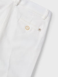 Calça linho suiting Nata (Creme / Pérola)  para Menino - Mayoral