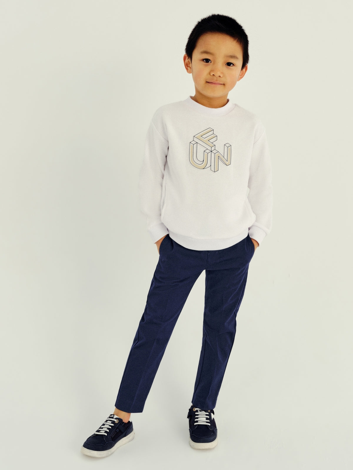 Calça slim suiting Marinho (Marinho)  para Menino - Mayoral