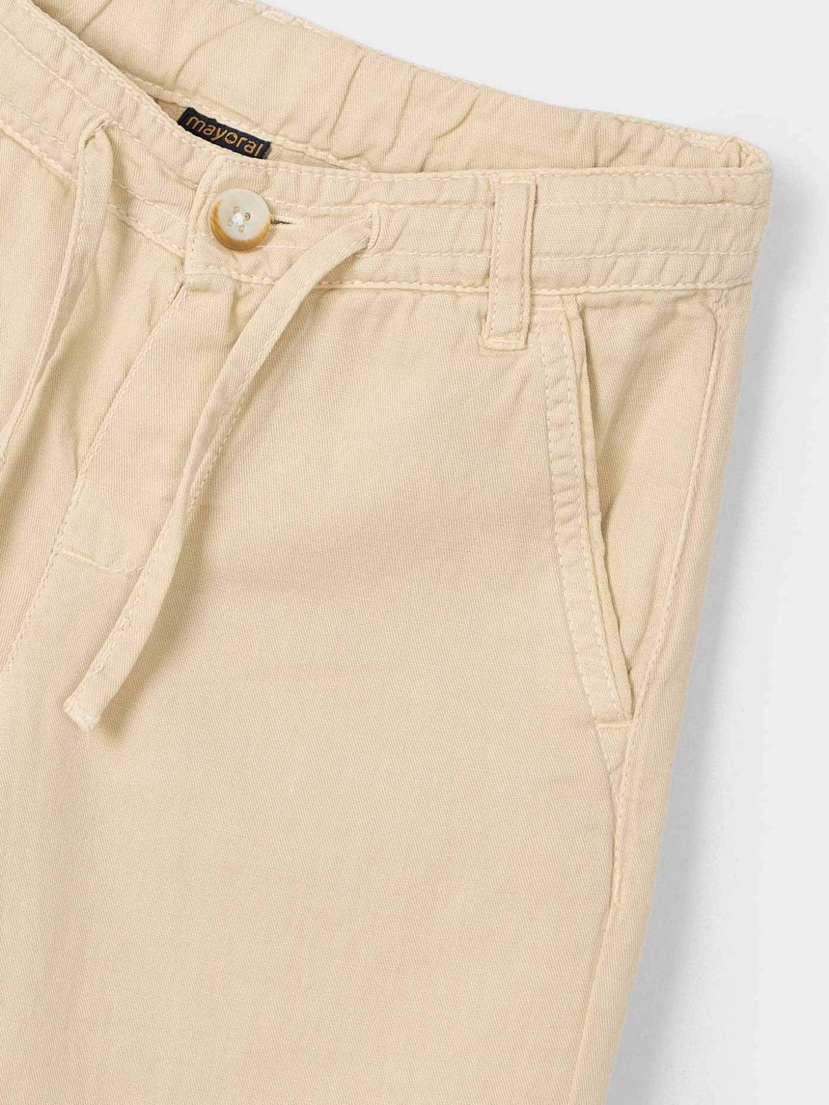 Calça linho delavado Bolacha (Castanho Claro)  para Menino - Mayoral