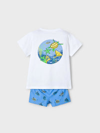 Conj. fato banho T´shirt Capri (Ganga)  para Menino - Mayoral