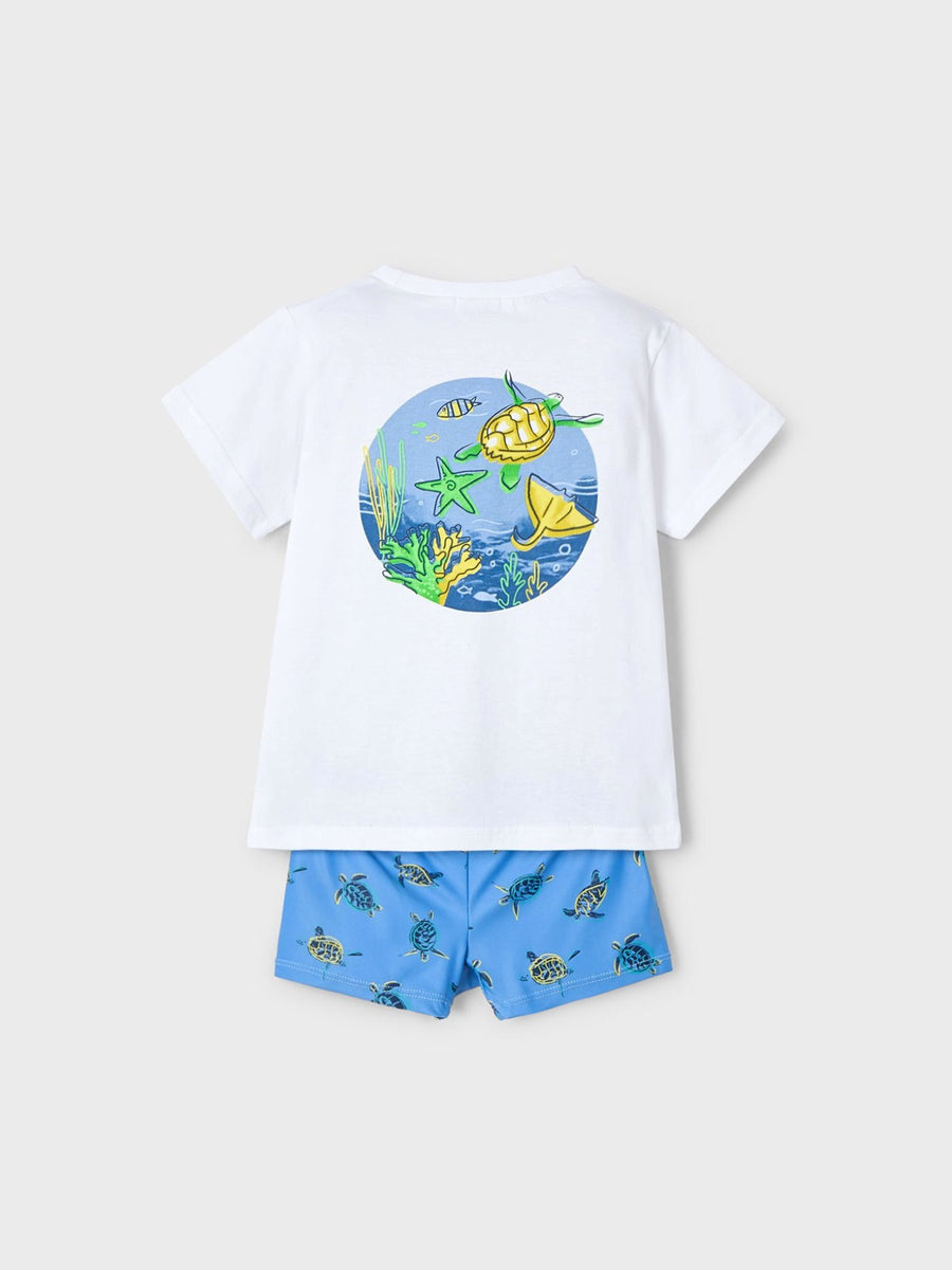 Conj. fato banho T´shirt Capri (Ganga)  para Menino - Mayoral
