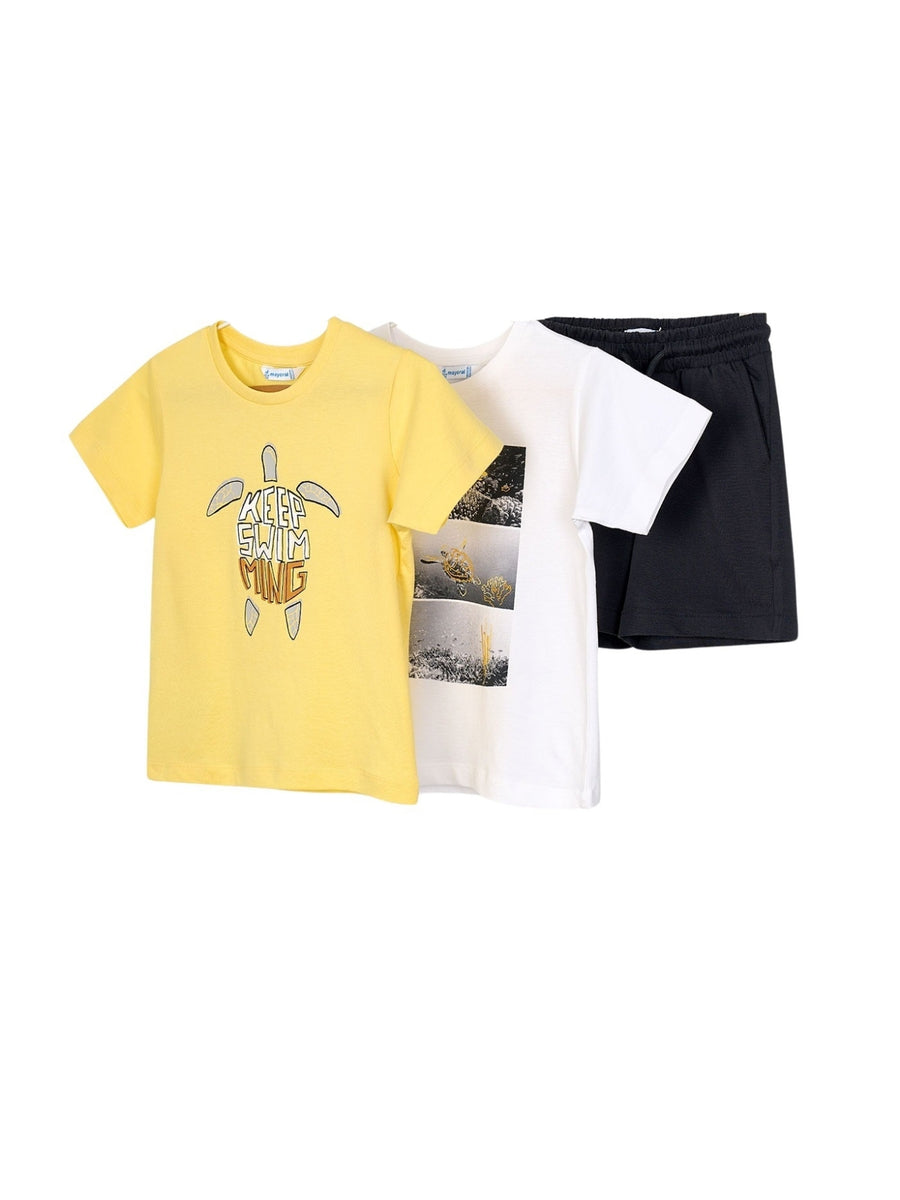 Conj. malha 2 camisetas Amarelo (Amarelo)  para Menino - Mayoral