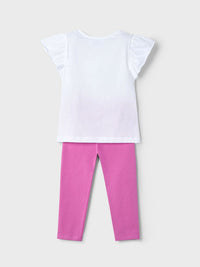 Conj. leggings flor Orquídea (Violeta)  para Menina - Mayoral
