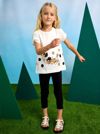 Conj. leggings Preto (Preto)  para Menina - Mayoral