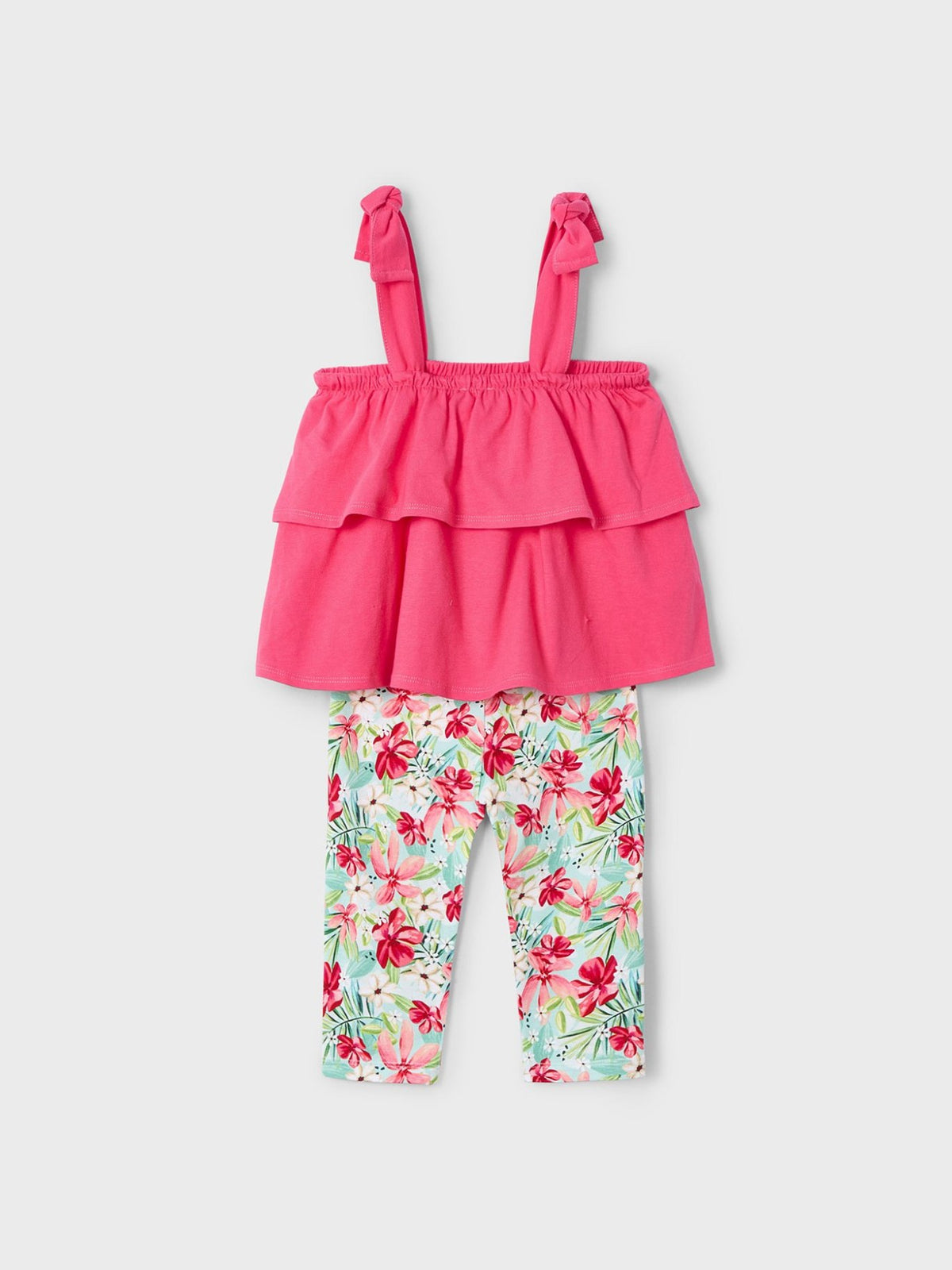Conj. leggings estampado Peónia (Fúcsia)  para Menina - Mayoral