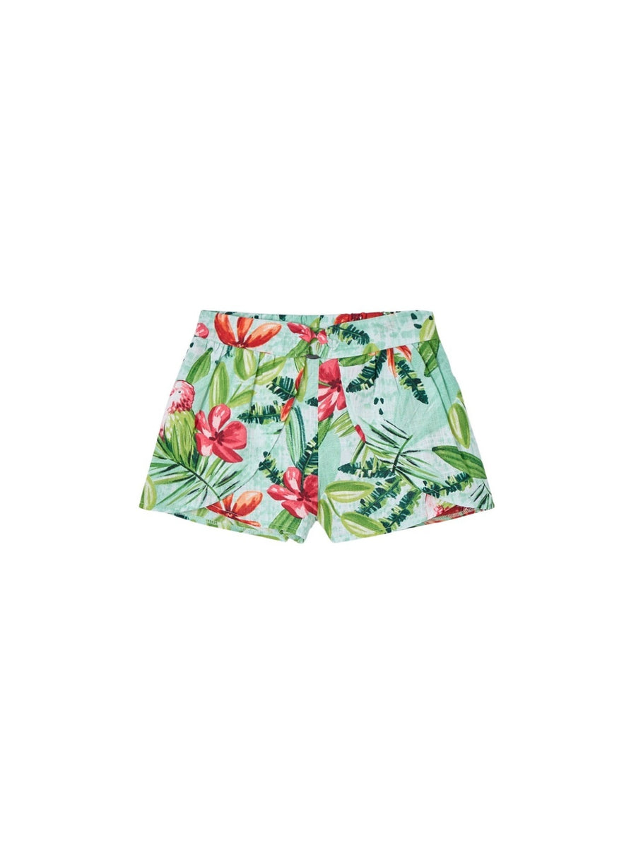 Saia calça estampada Água (Verde Água)  para Menina - Mayoral