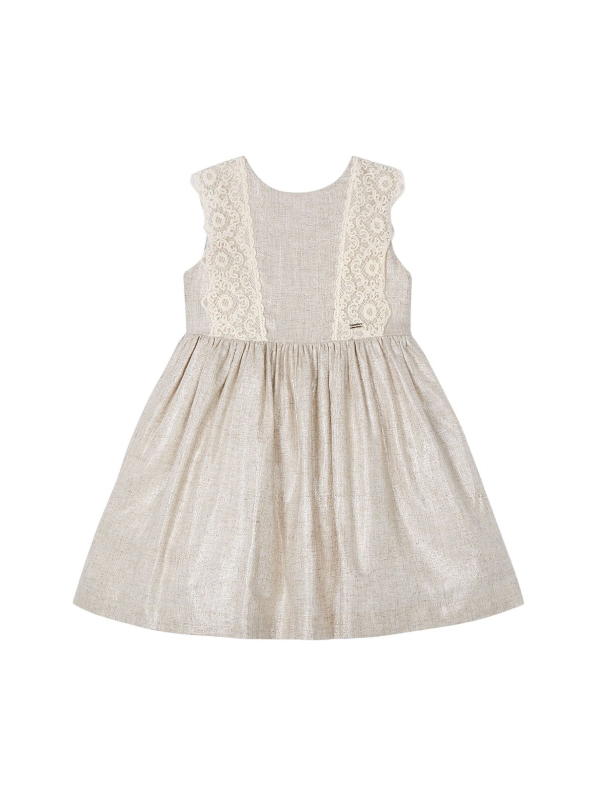 Vestido linho Linho (Bege)  para Menina - Mayoral