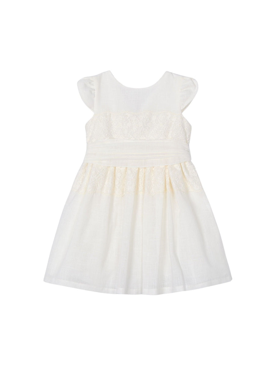 Vestido Crú (Creme / Pérola)  para Menina - Mayoral