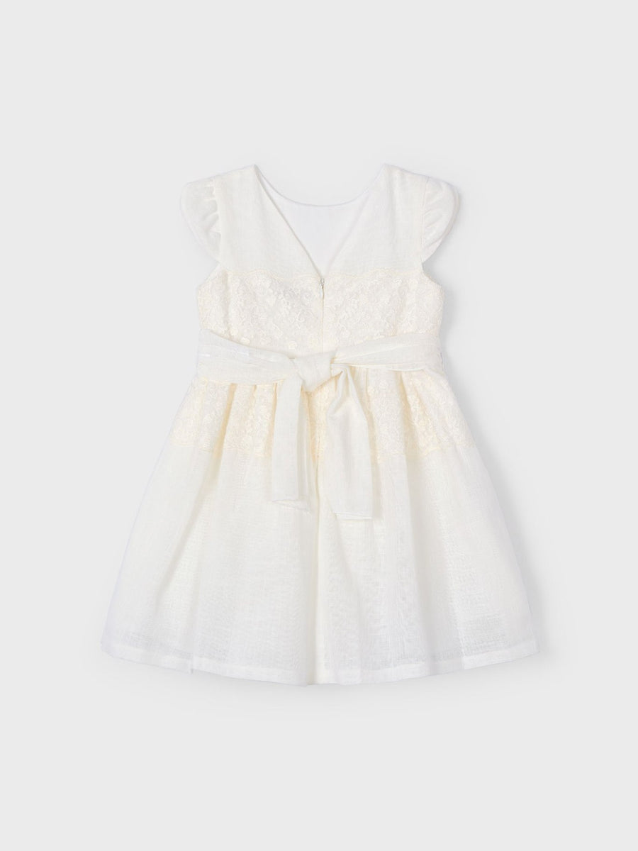 Vestido Crú (Creme / Pérola)  para Menina - Mayoral