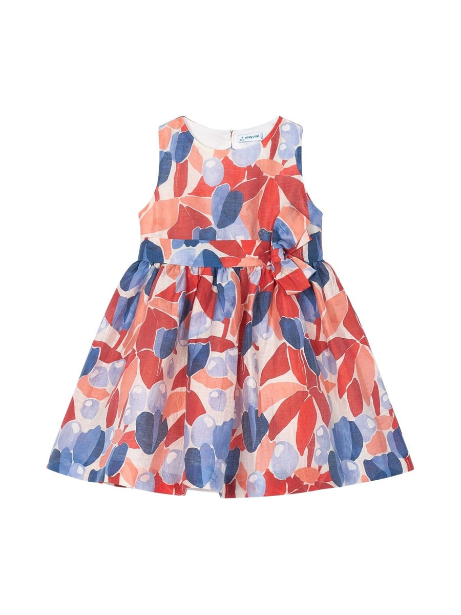 Vestido estampado Vermelho (Vermelho)  para Menina - Mayoral