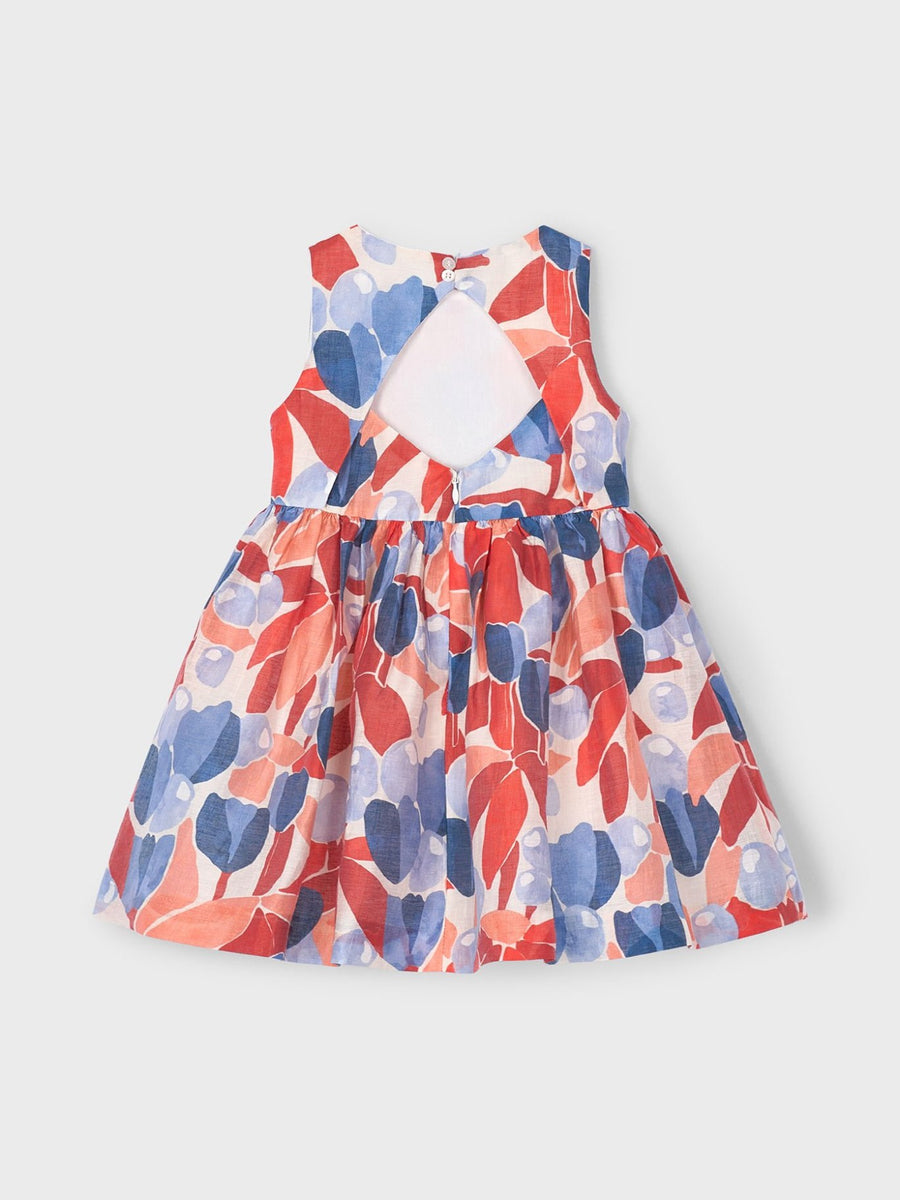 Vestido estampado Vermelho (Vermelho)  para Menina - Mayoral