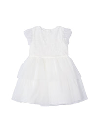 Vestido tule lantejoulas Crú (Creme / Pérola)  para Menina - Mayoral