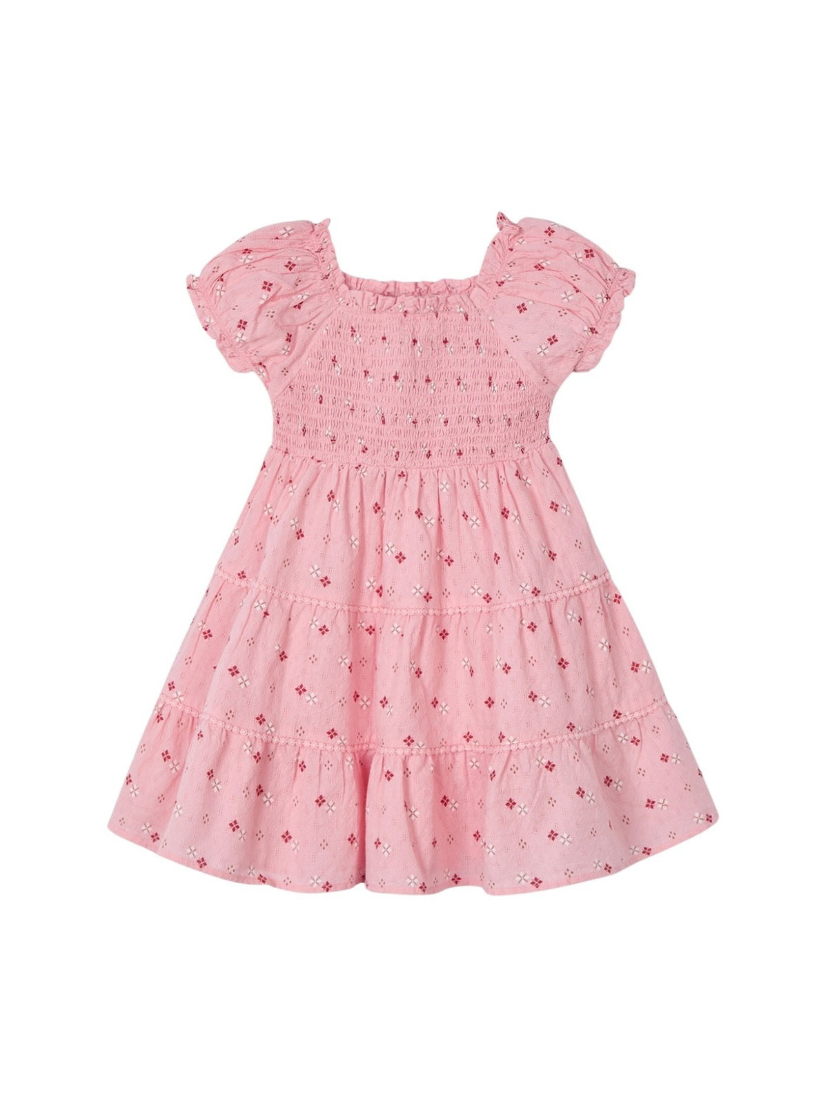 Vestido ninho de abelha Salmão (Salmão)  para Menina - Mayoral