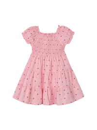 Vestido ninho de abelha Salmão (Salmão)  para Menina - Mayoral