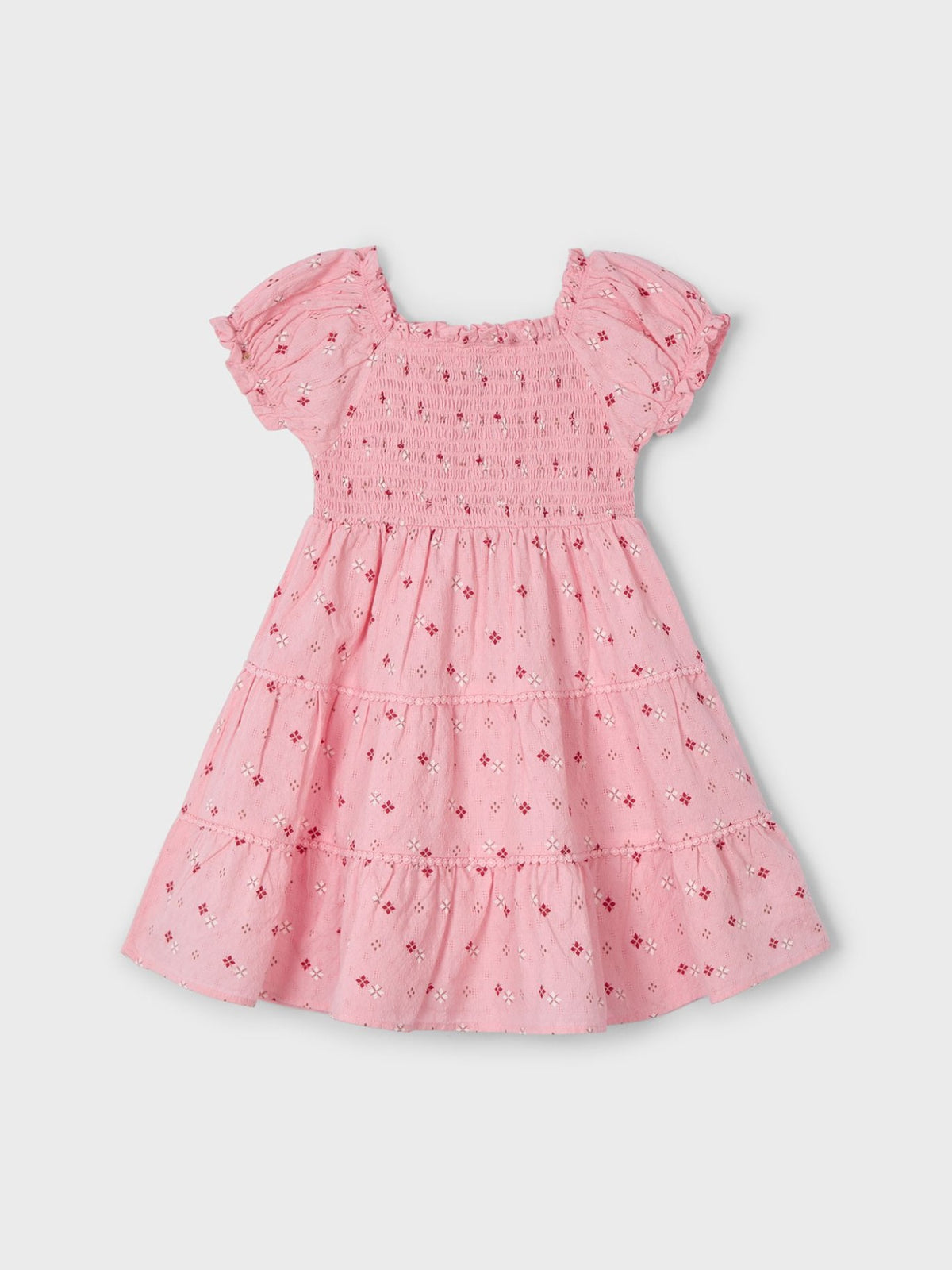 Vestido ninho de abelha Salmão (Salmão)  para Menina - Mayoral