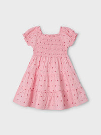 Vestido ninho de abelha Salmão (Salmão)  para Menina - Mayoral
