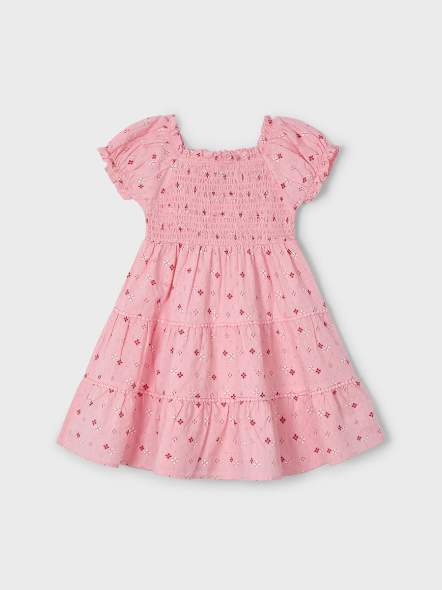 Vestido ninho de abelha Salmão (Salmão)  para Menina - Mayoral