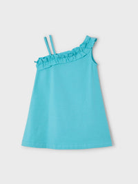 Vestido assimetrico Verde (Turquesa)  para Menina - Mayoral