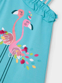 Vestido assimetrico Verde (Turquesa)  para Menina - Mayoral