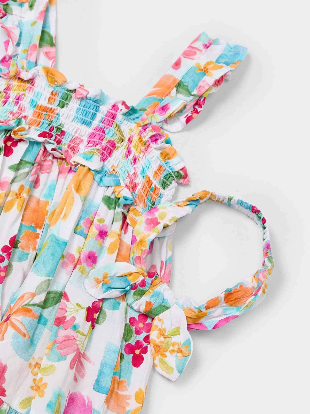 Vestido estampado Verde (Verde)  para Menina - Mayoral