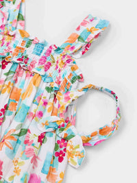 Vestido estampado Verde (Verde)  para Menina - Mayoral