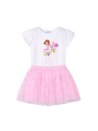 Conj.saia tule Rosa malva (Rosa)  para Menina - Mayoral