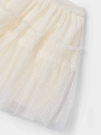 Saia tule plumeti Crú (Creme / Pérola)  para Menina - Mayoral