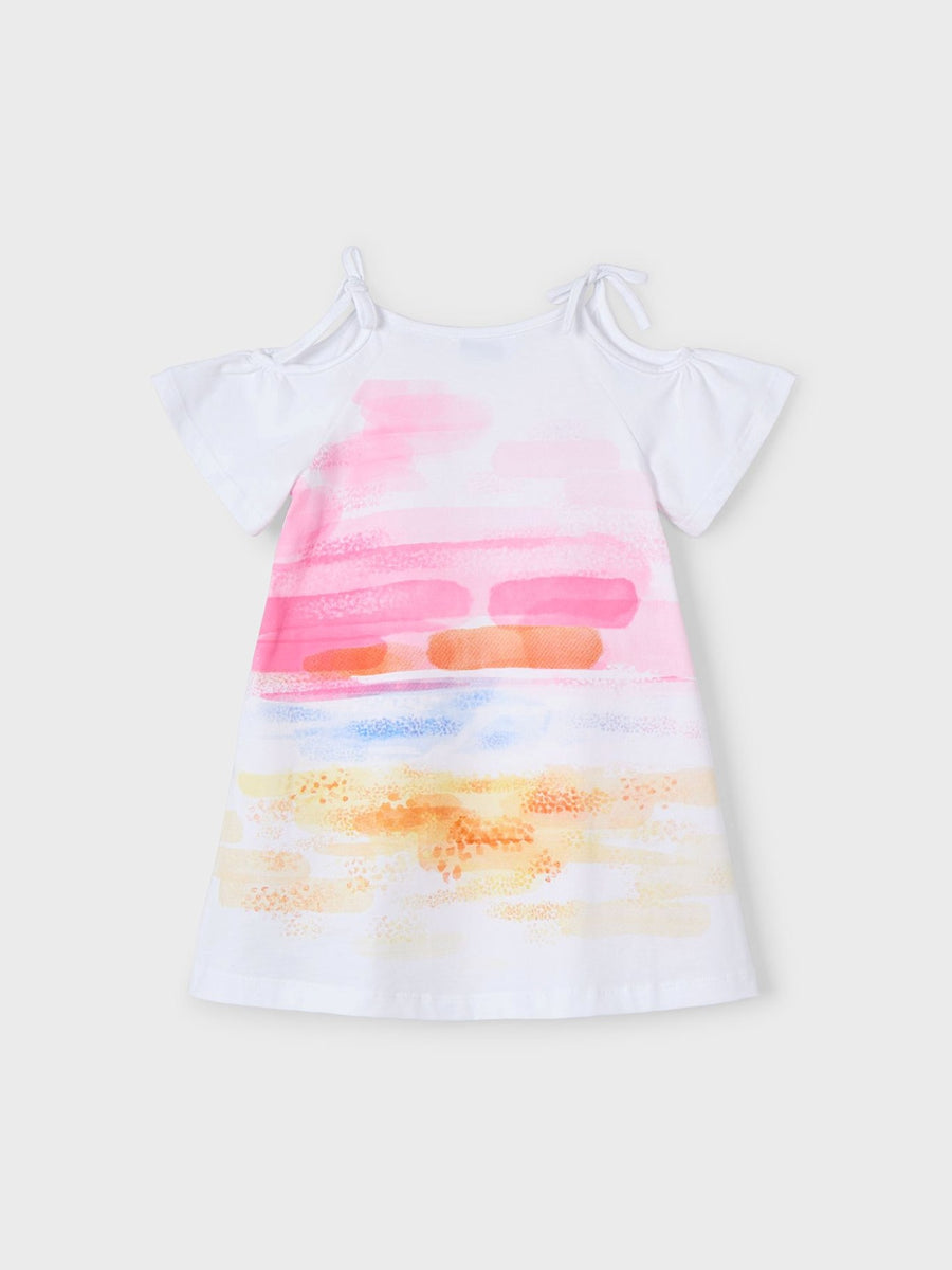 Vestido aplicações Branco (Branco)  para Menina - Mayoral