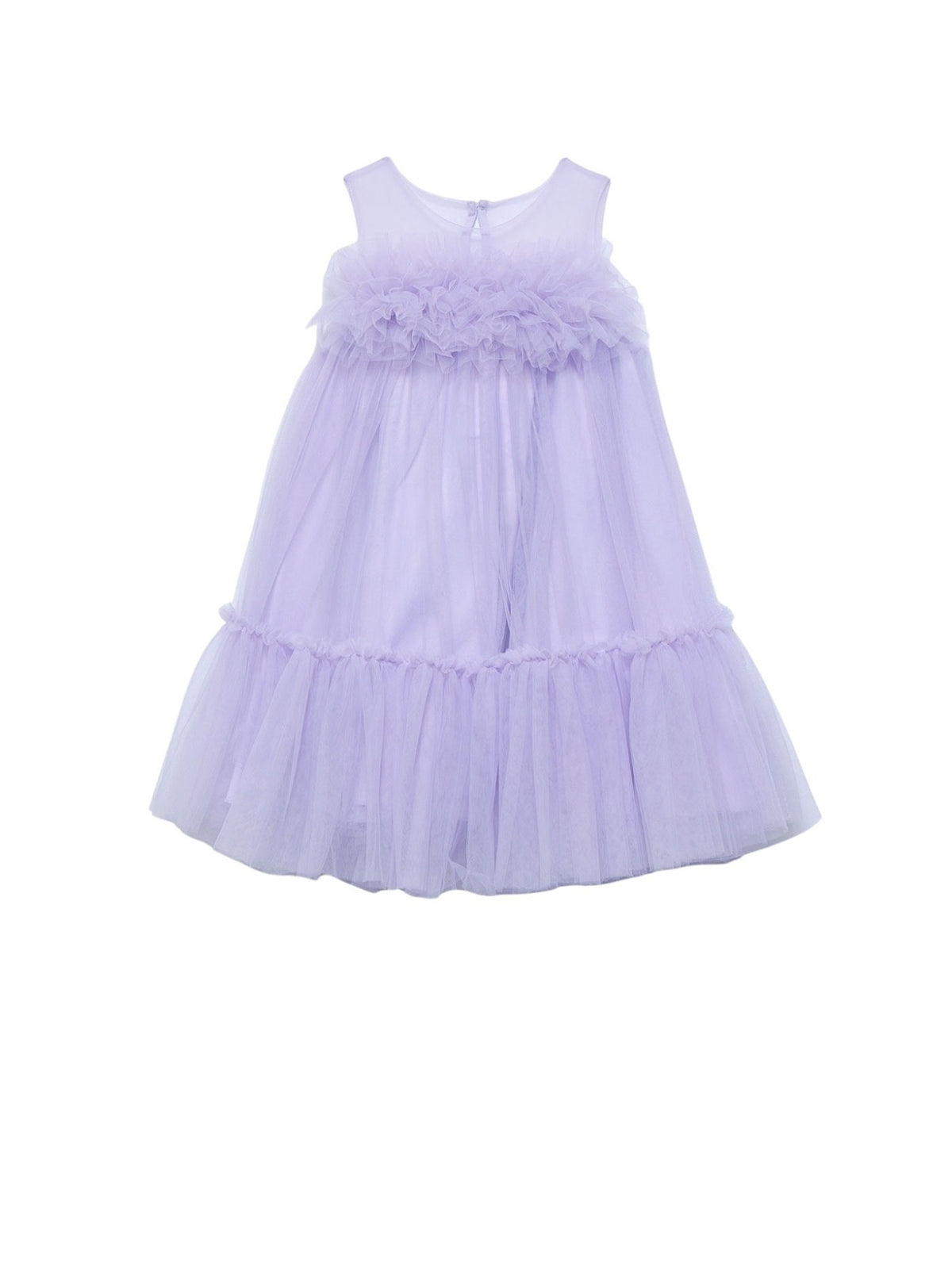 Vestido tule Lilás (Lilás)  para Menina - Abel & Lula