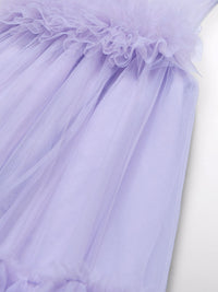 Vestido tule Lilás (Lilás)  para Menina - Abel & Lula