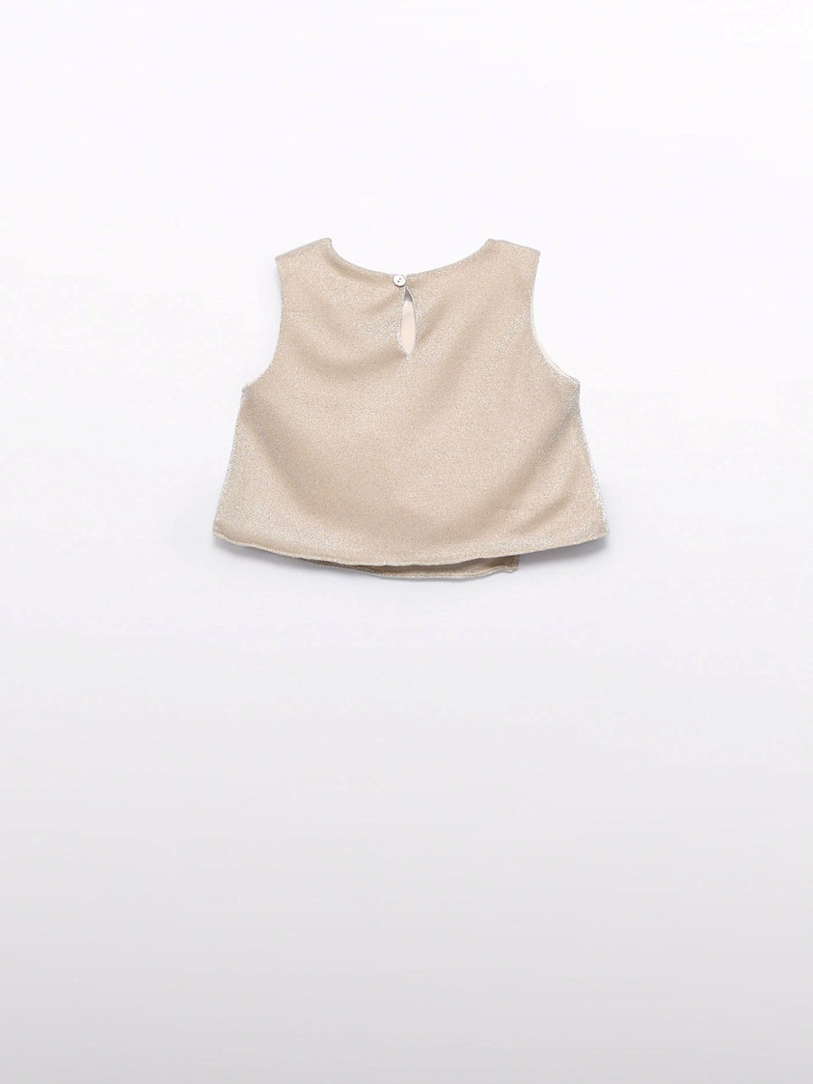 Top Dourado (Dourado)  para Menina - Abel & Lula
