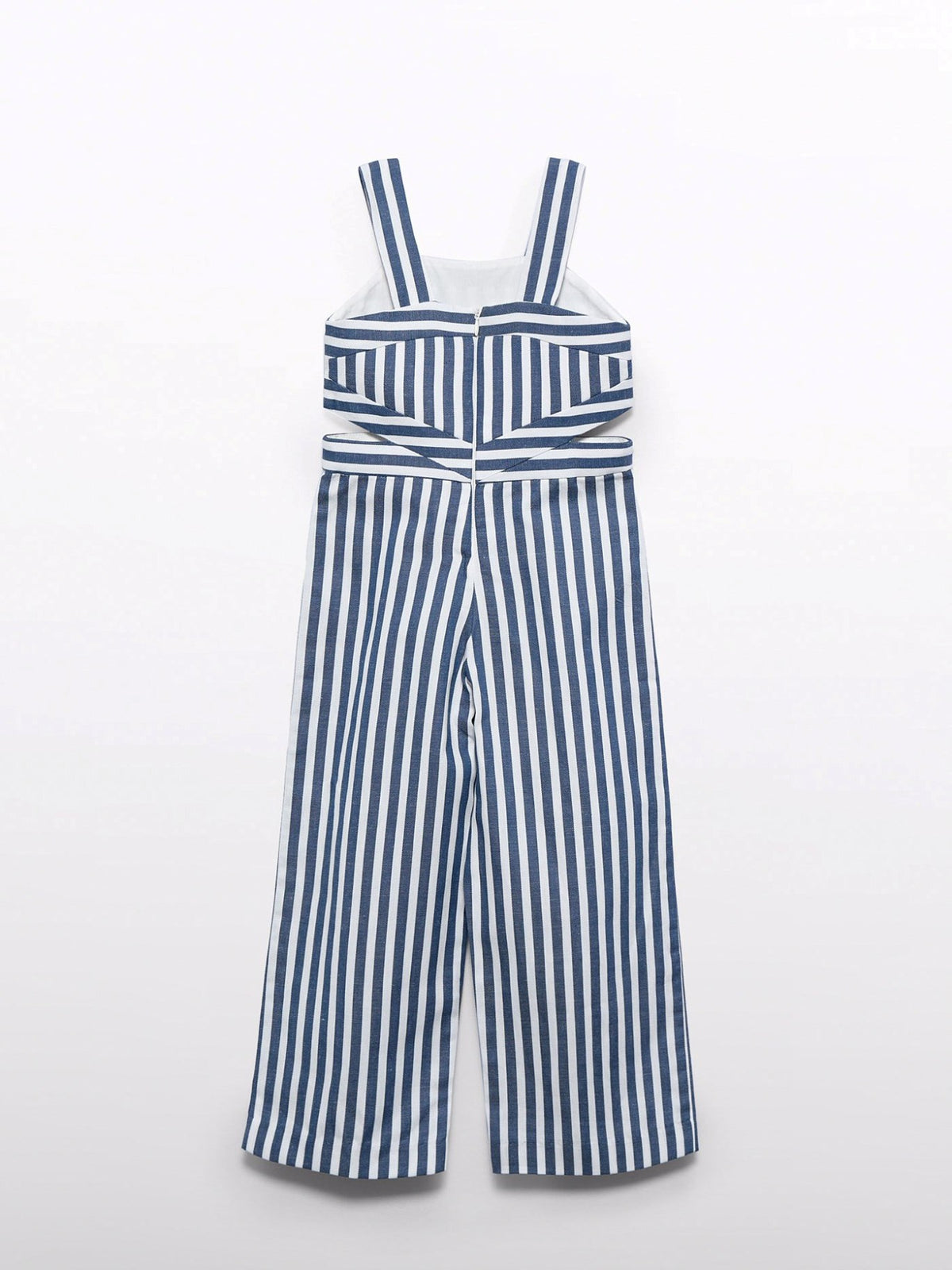 Macacão riscas bicolor Azul escur (Marinho)  para Menina - Abel & Lula