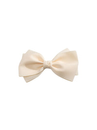 Gancho cabelo laço duplo Crú (Creme / Pérola)  para Menina - Abel & Lula