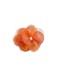 Gancho cabelo flores Diospiro (Laranja Outono)  para Menina - Abel & Lula
