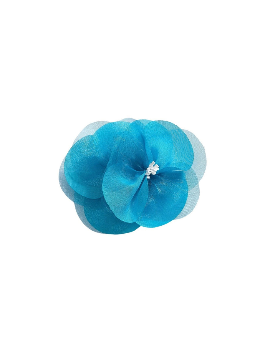 Gancho cabelo flores Turquesa (Turquesa)  para Menina - Abel & Lula