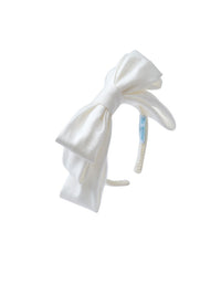 Bandolete laçada brilho Nata (Creme / Pérola)  para Menina - Abel & Lula