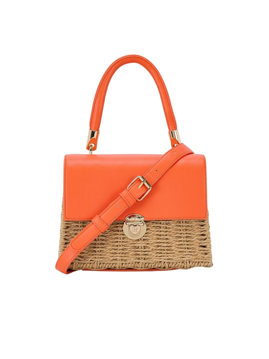 Bolsa cesta combinada Diospiro (Laranja Outono)  para Menina - Abel & Lula