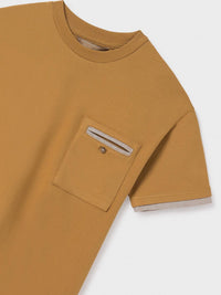 Camiseta m/c contrastes Dijon (Amarelo Ocre)  para Menino - Mayoral