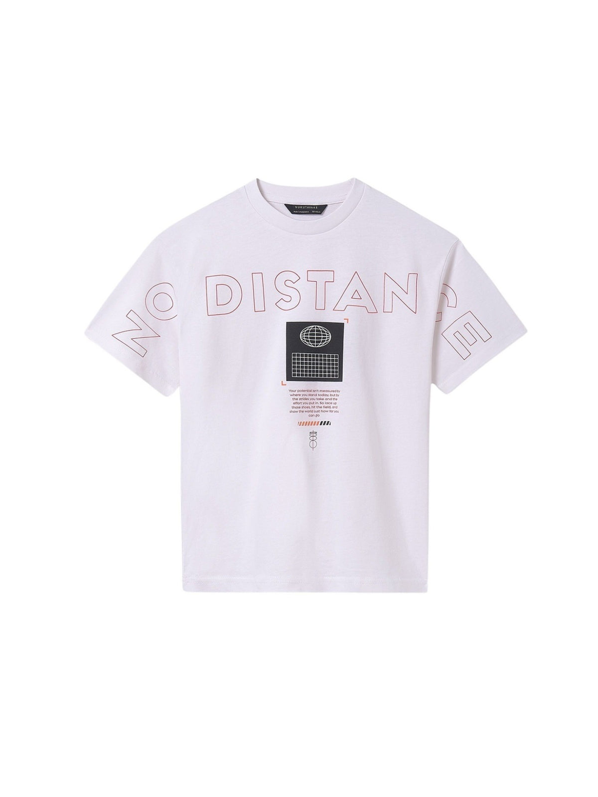 Camiseta m/c "no distance" Branco (Branco)  para Menino - Mayoral