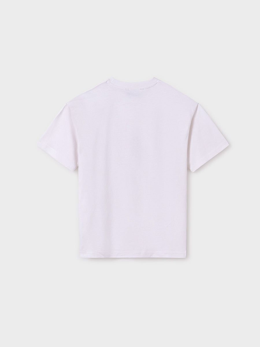 Camiseta m/c "no distance" Branco (Branco)  para Menino - Mayoral