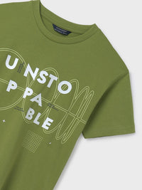 Camiseta m/c "unstoppable Verde (Verde)  para Menino - Mayoral